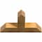 Ekena Millwork Portland Rough Sawn Timber Gable Bracket, Western Red Cedar, 36"W x 21"H x 6"D x 6"F, 14/12 Pitch GBW036X21X0606POR00RWR - alternate 3
